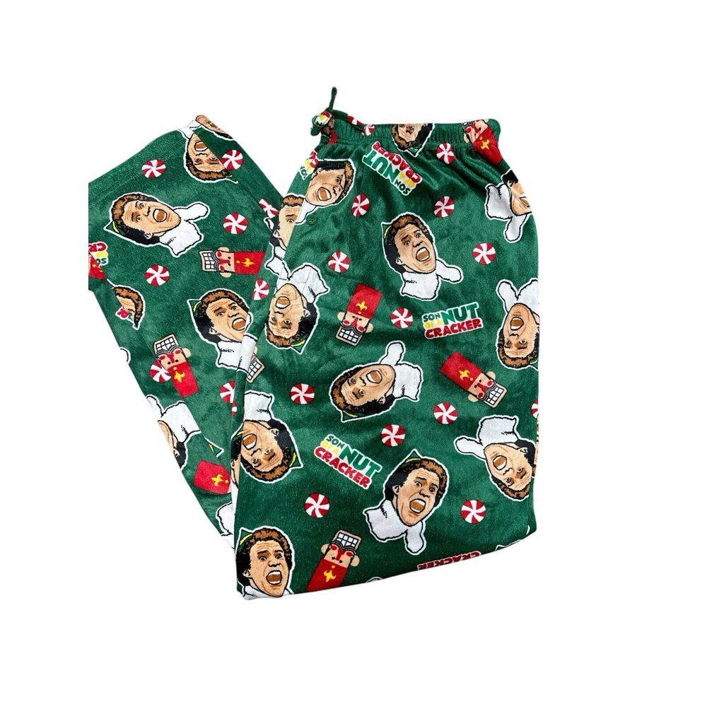 Elf Lounge Pants Microfleece Son of a‎ Nutcracker Sleep (X-Large) Christmas